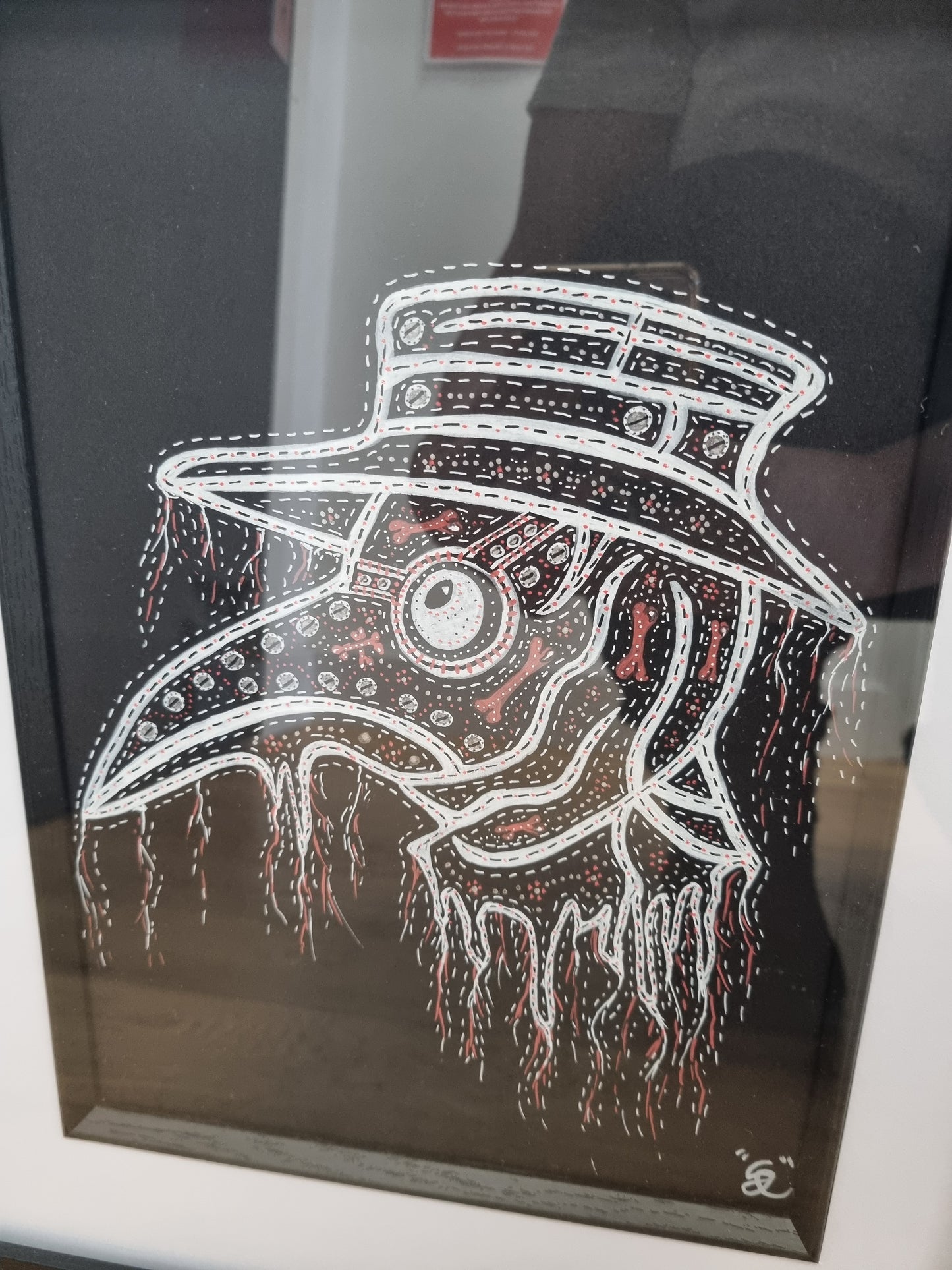Framed Crow Artwork