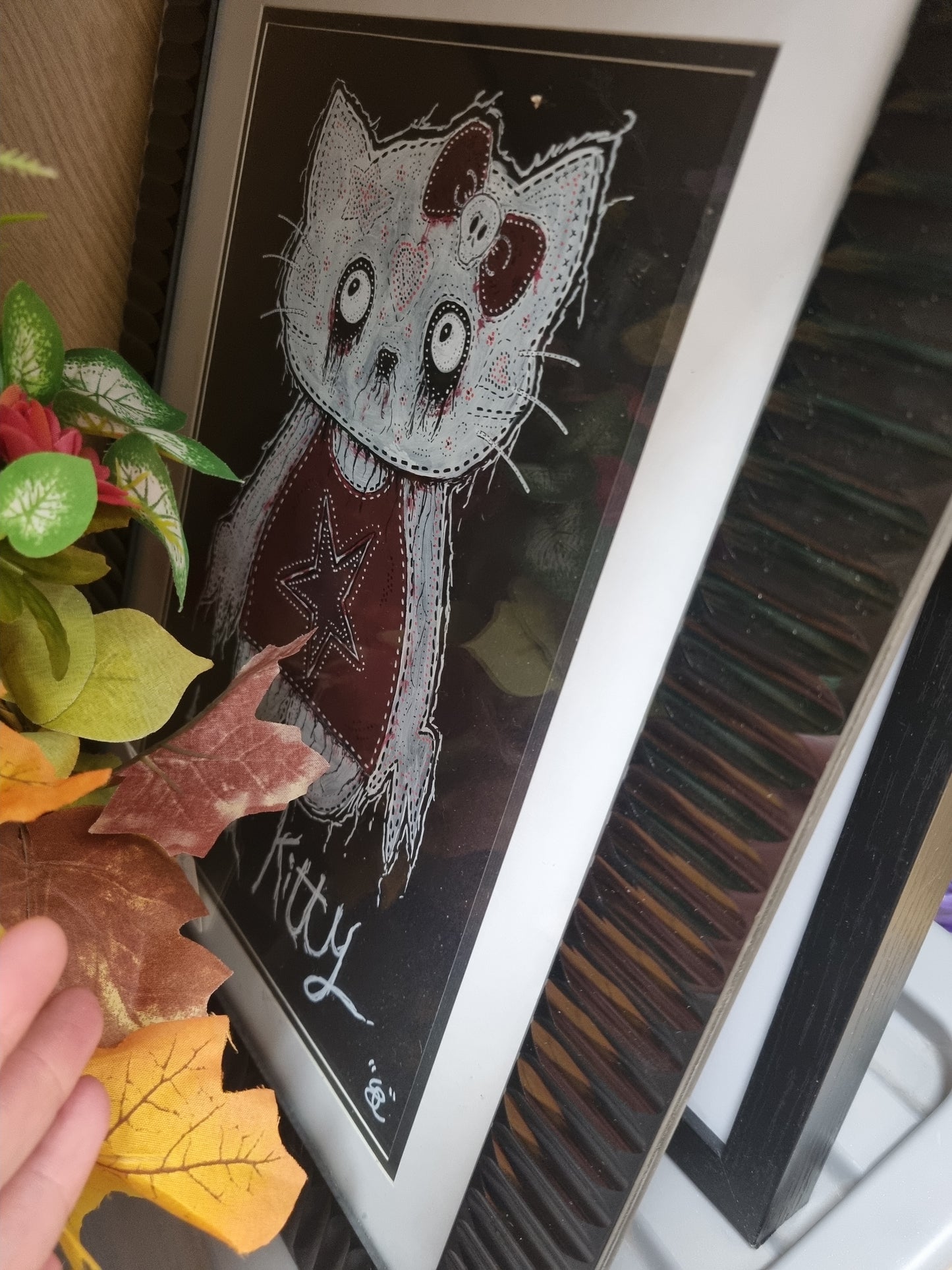 Framed Hell Kitty Artwork