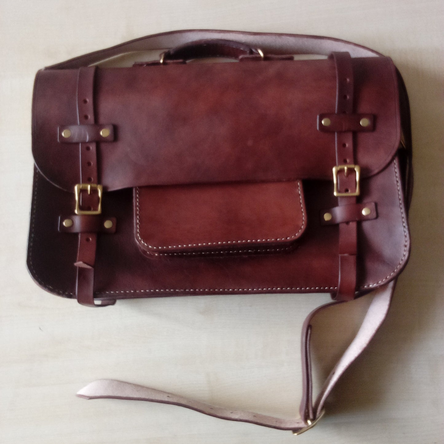 Brown Leather Satchel