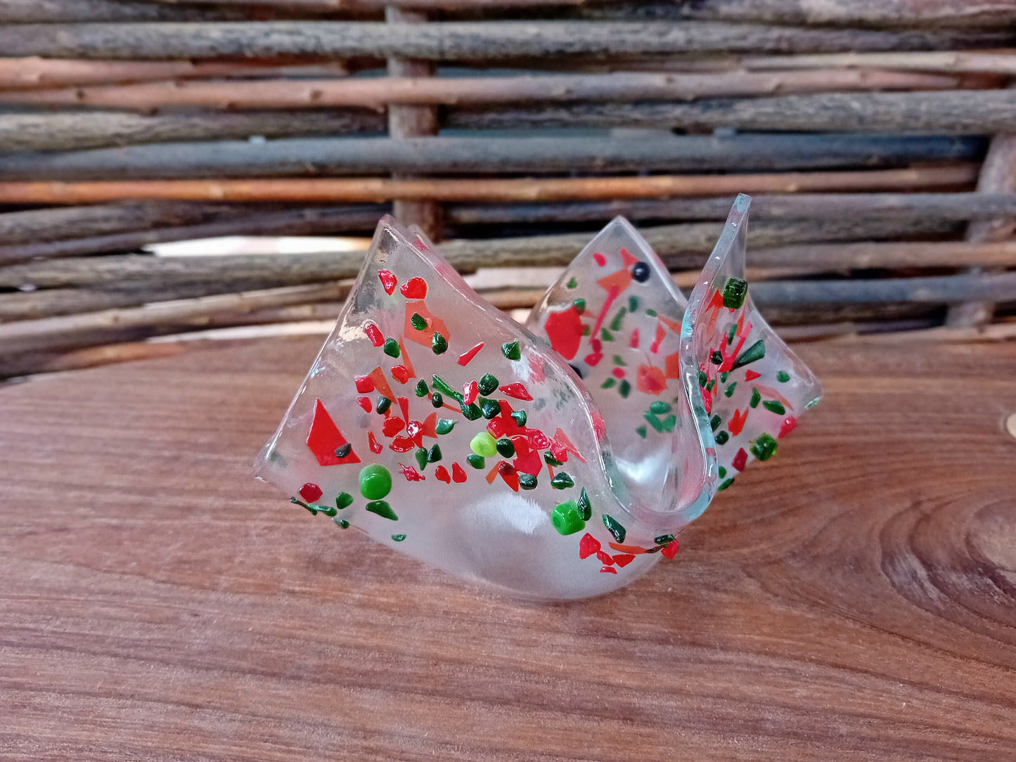 Glass Handkerchief Vase