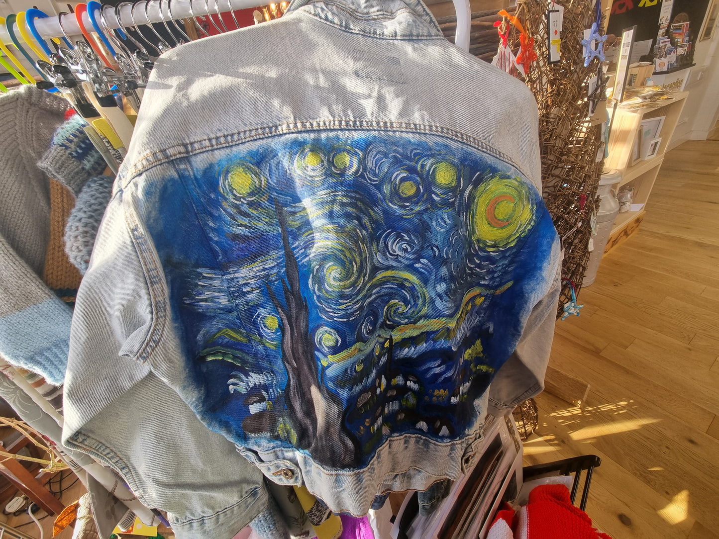 Van Gogh Hand designed denim jacket