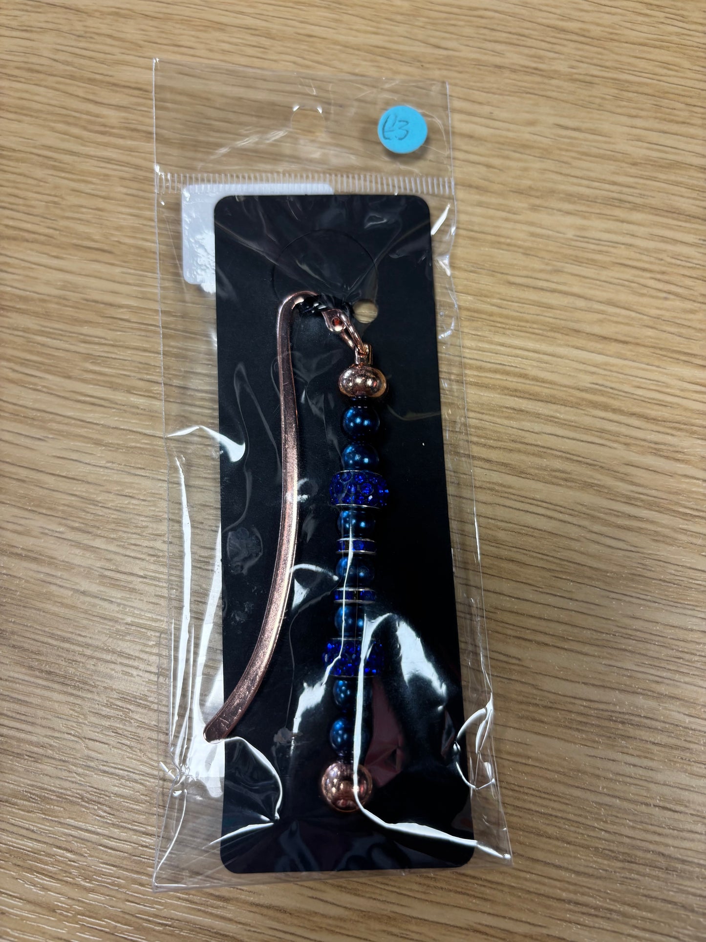Blue Beads - Bookmark