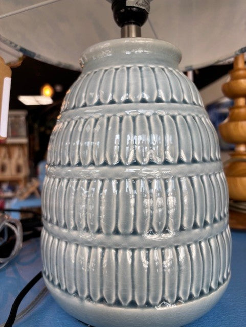 Blue Ceramic Lamp Base