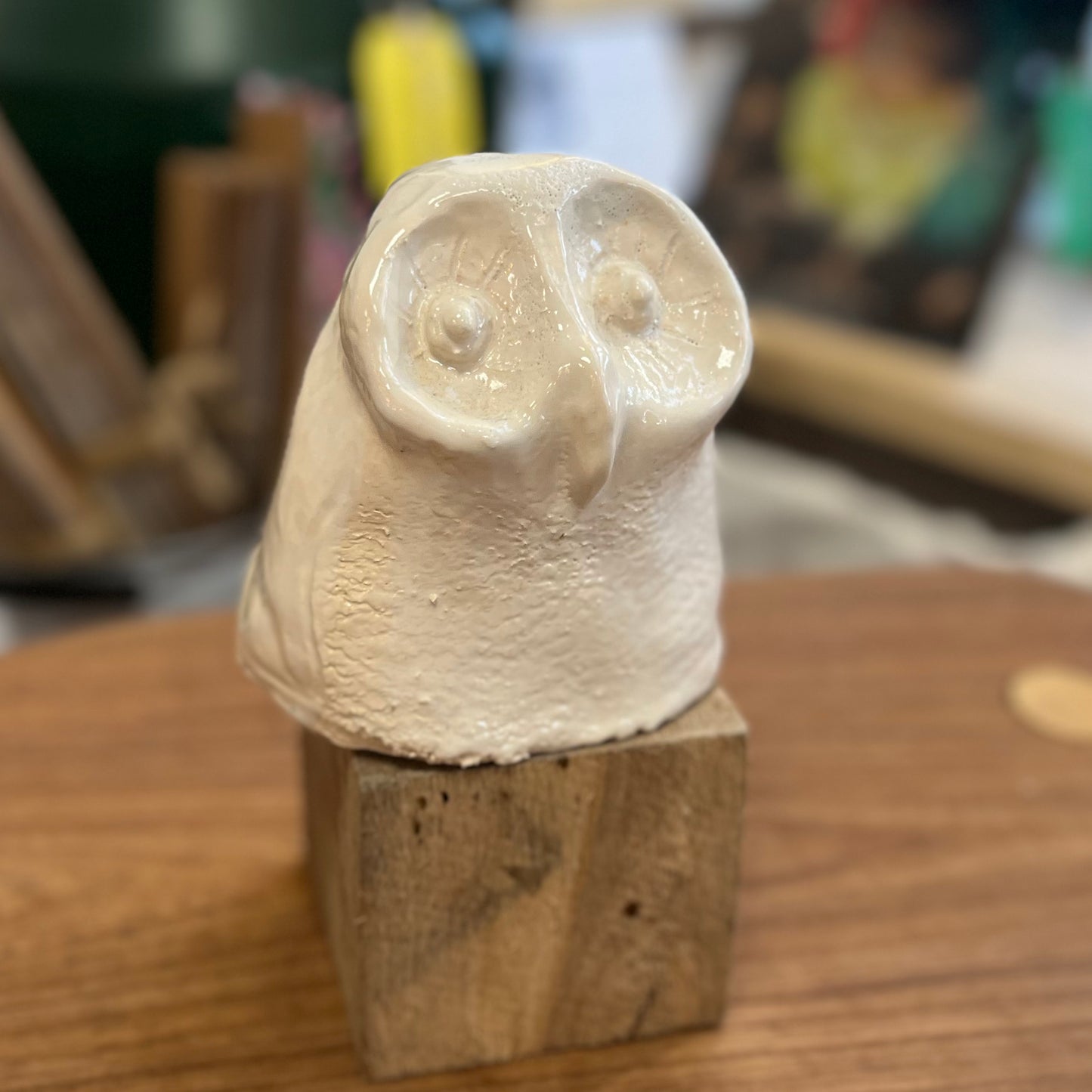 Ceramic Owl Figure