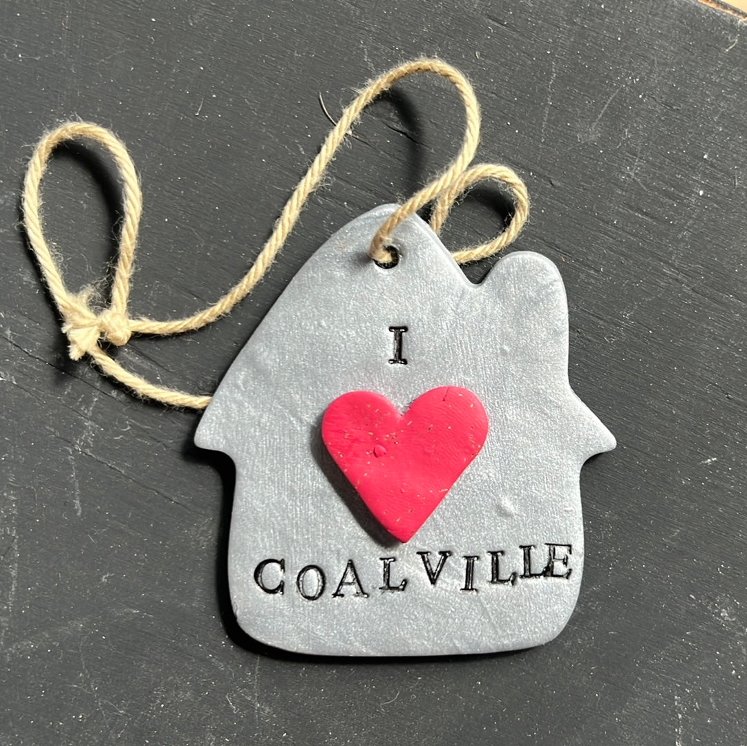 ‘I heart Coalville’ Hanging Decoration