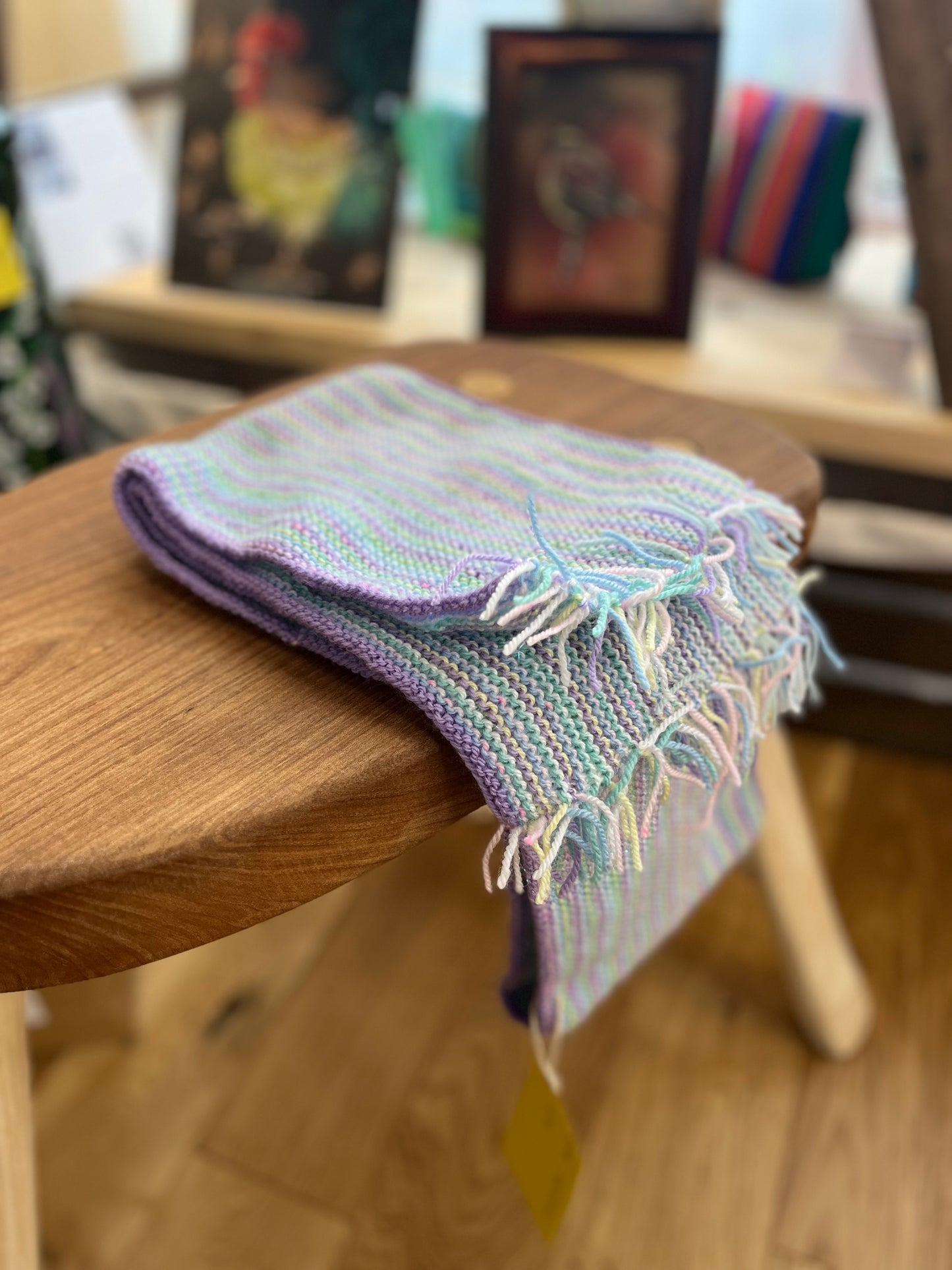 Pastel Knitted Scarf