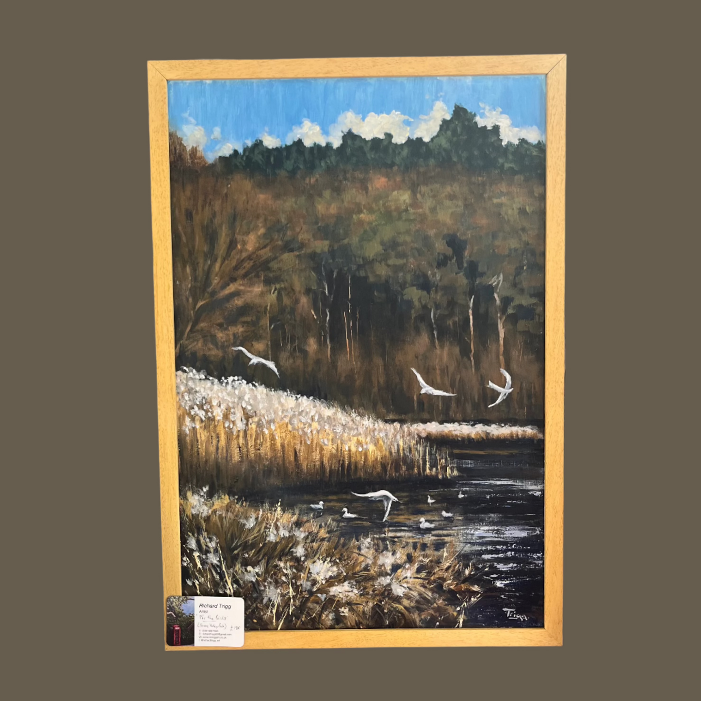Richard Trigg Painting "For the Birds"
