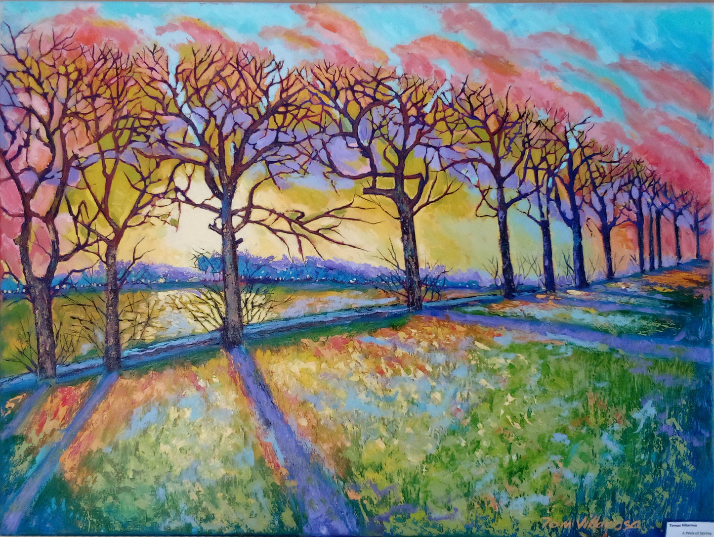 A Peek of Spring oil painting