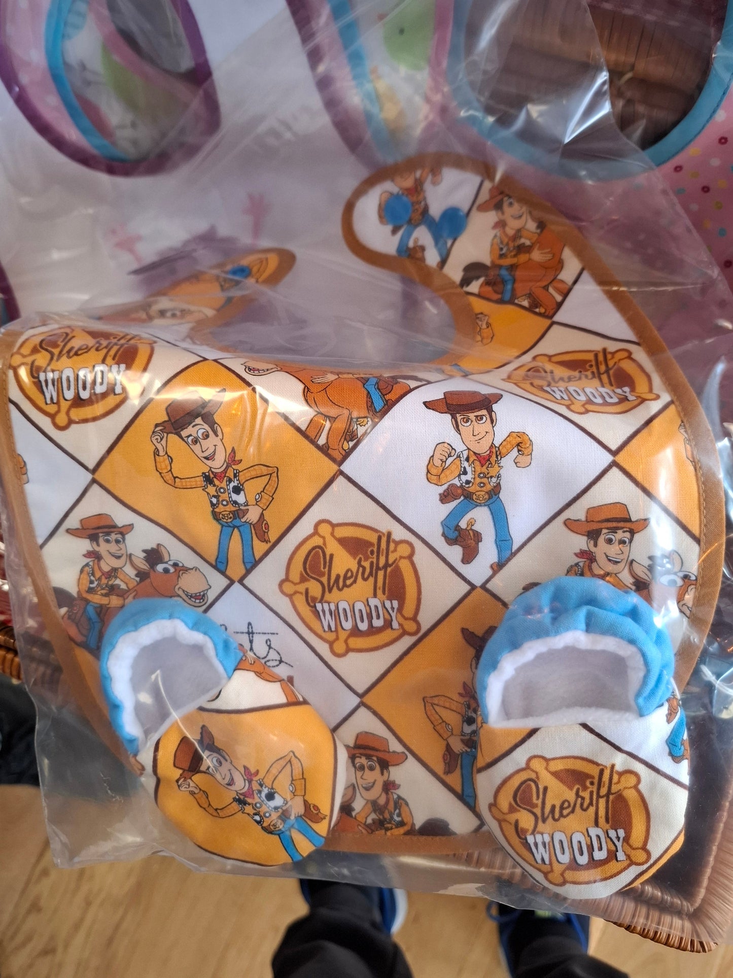 Woody Bib and Booties Set