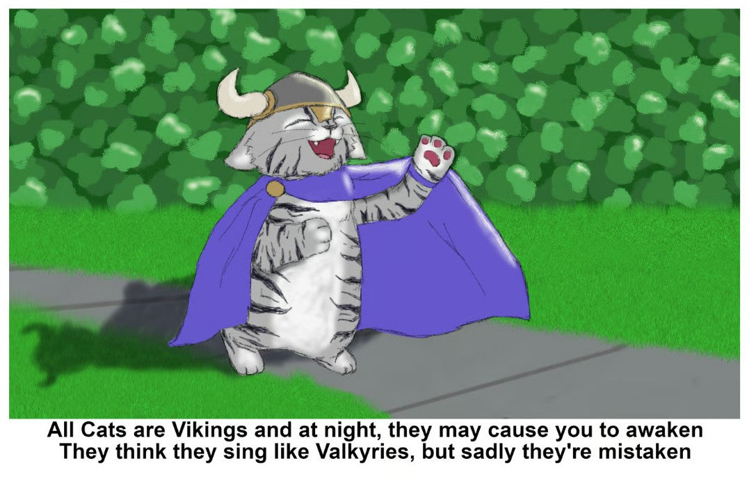 All Cats Are Vikings - Art Prints