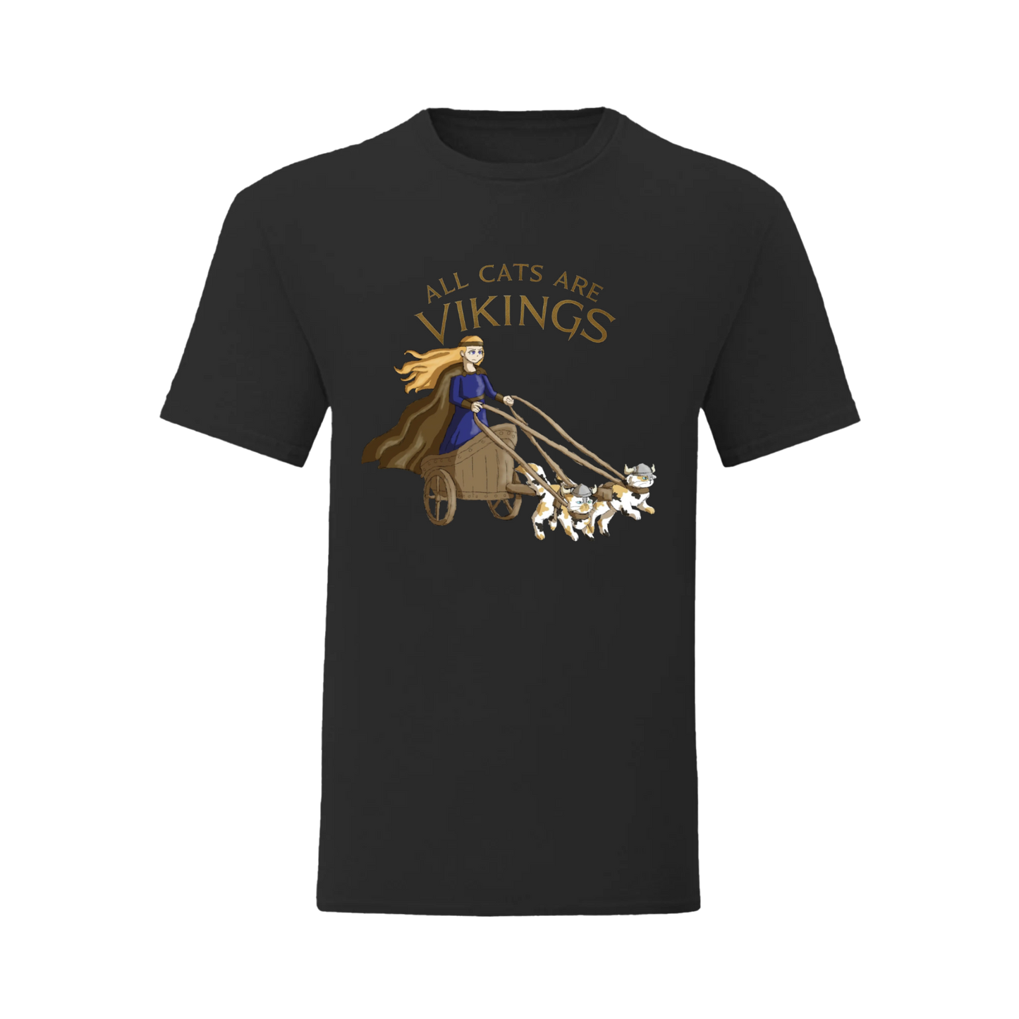 Preorder Only 'All cats are Vikings' Purple Tshirt
