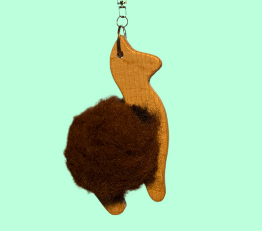 Alpaca Wool Key Rings