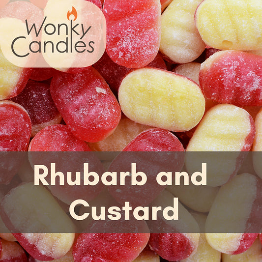 Clamshells Wonky Candles - Rhubarb & Custard