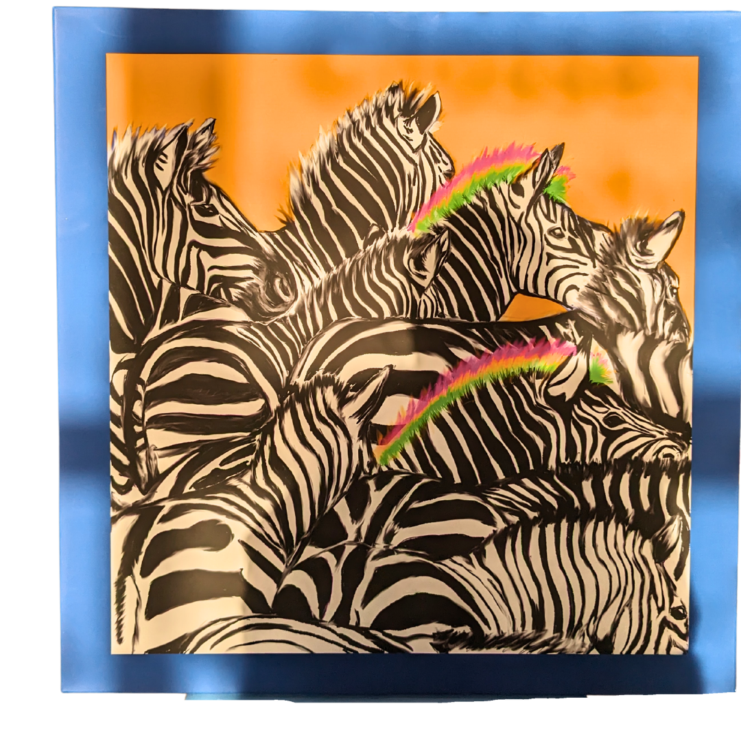Zebra wall print