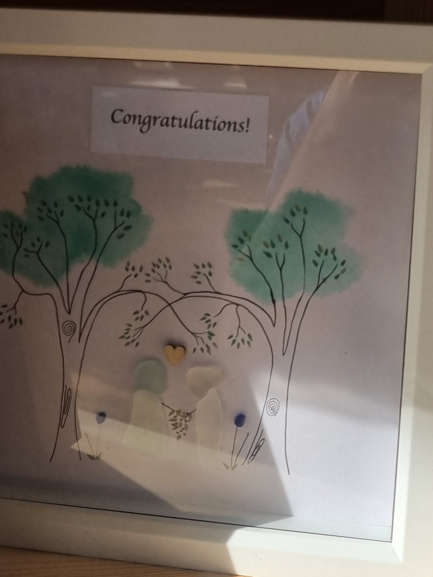 Large "Congratulations" white frame