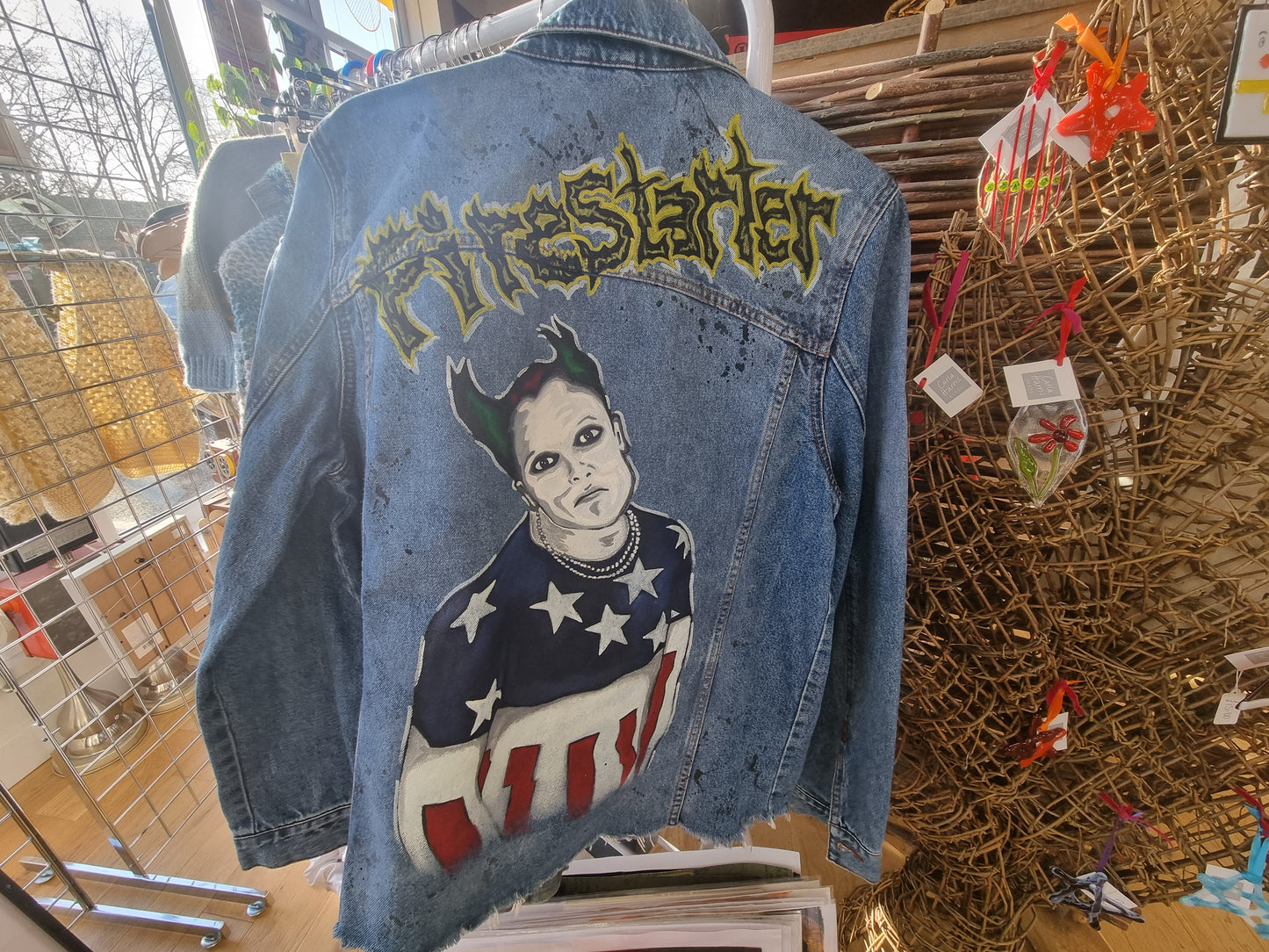 Keith Flint Firestarter Denim Jacket