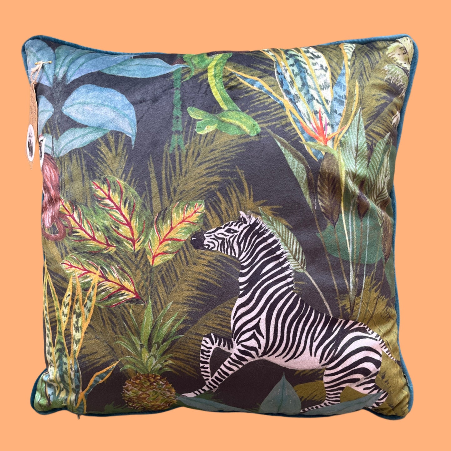 Square Zebra Cushion