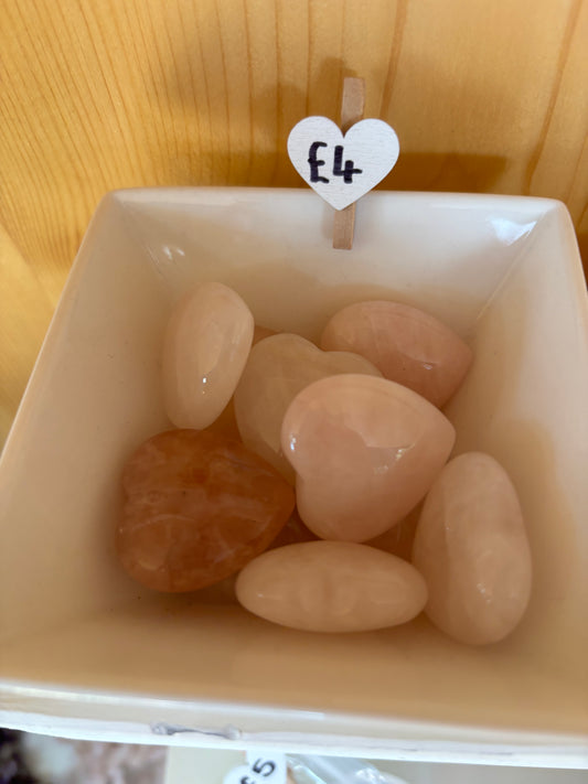 Big Rose Quartz Heart