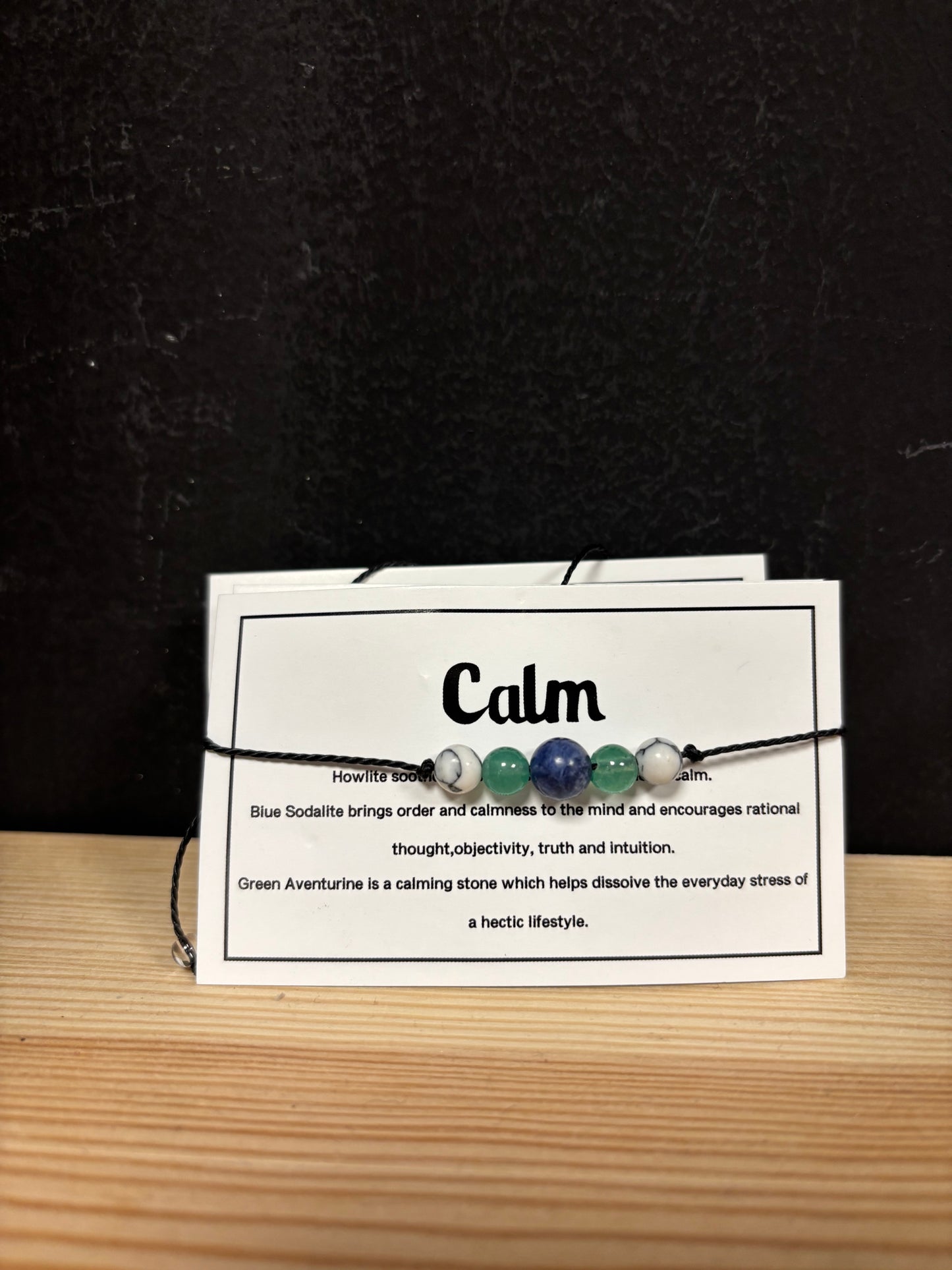 Crystal Bracelet Cards - Calm