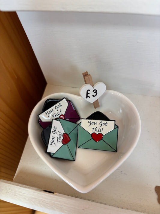 Envelope Pins - Green