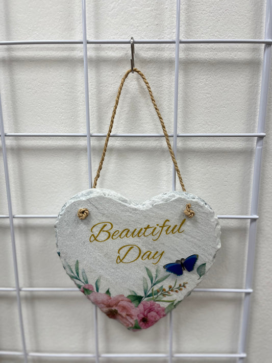 Decoupage Hanging Hearts