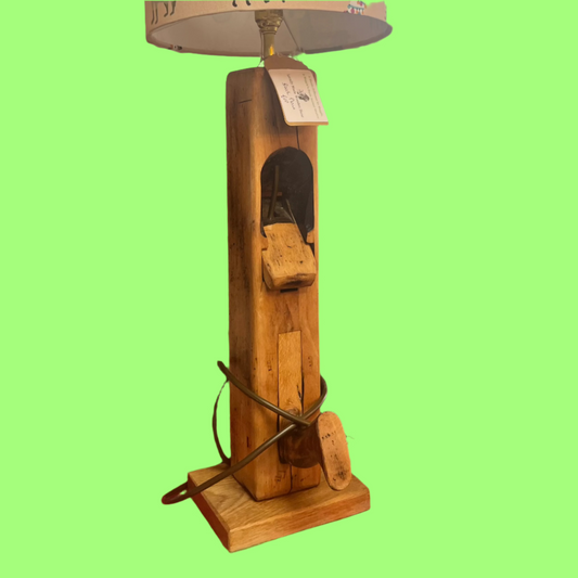 Recycled Beech Wood Planer Lamp Base