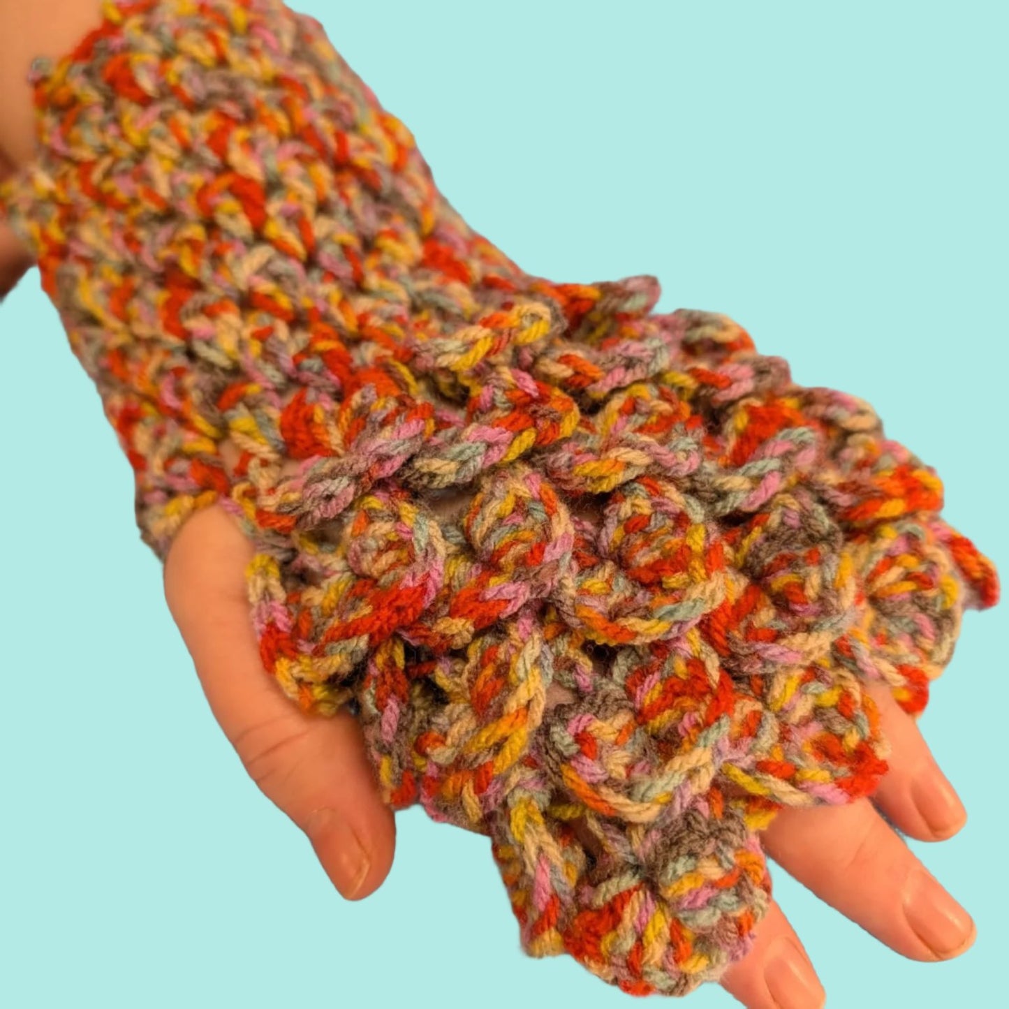 Dragon Scale Gloves (Crocheted)