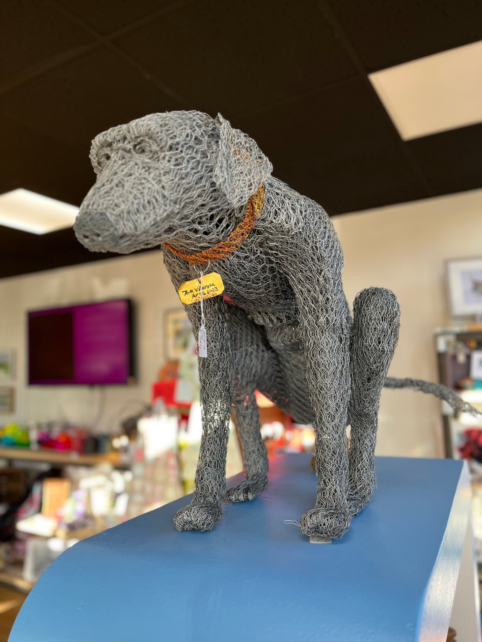 Naughty Dog' Wire Sculpture – Coalville CAN