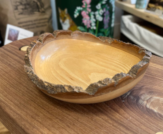 Rough-Edged Wood Bowl