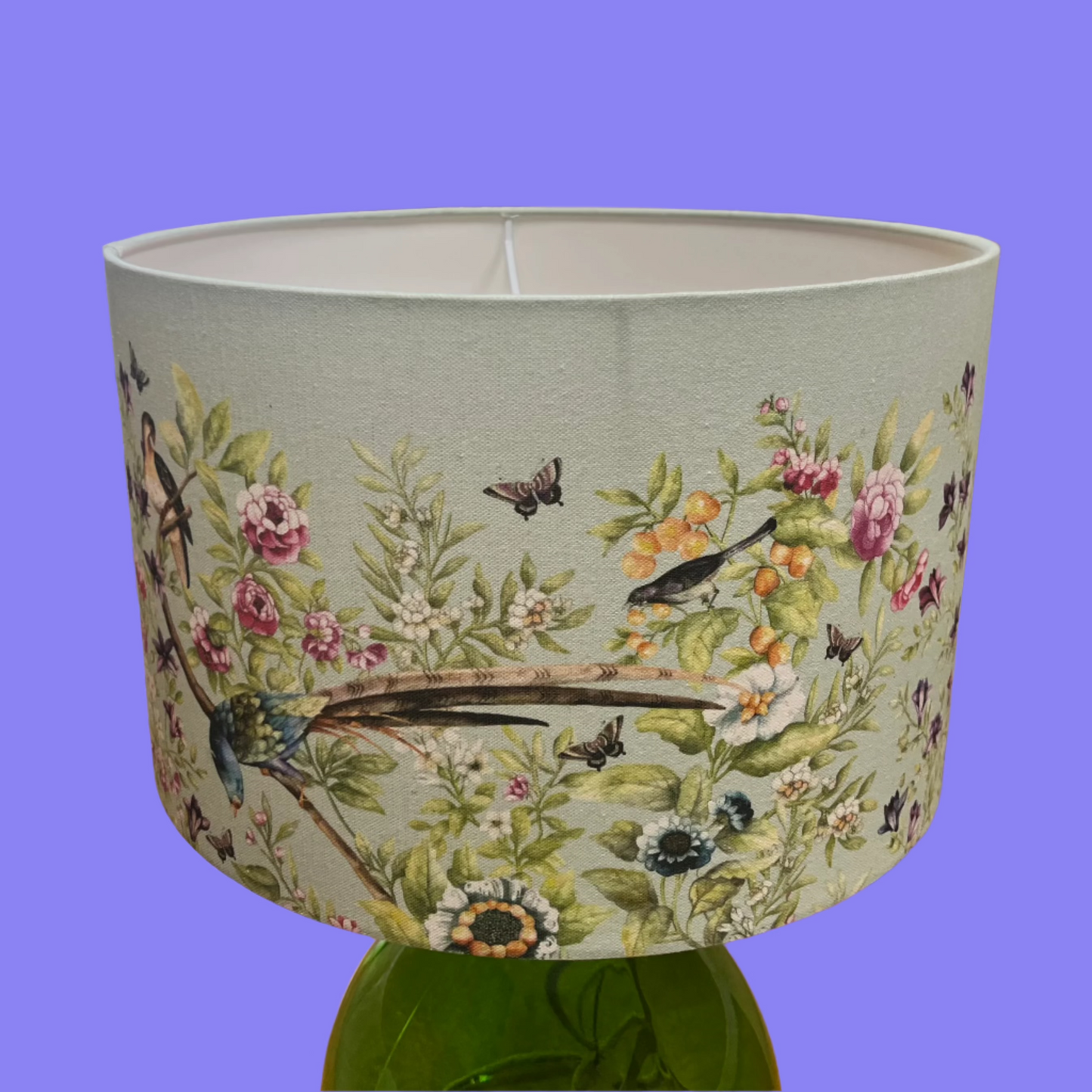 40cm Green Bird/Floral Shade