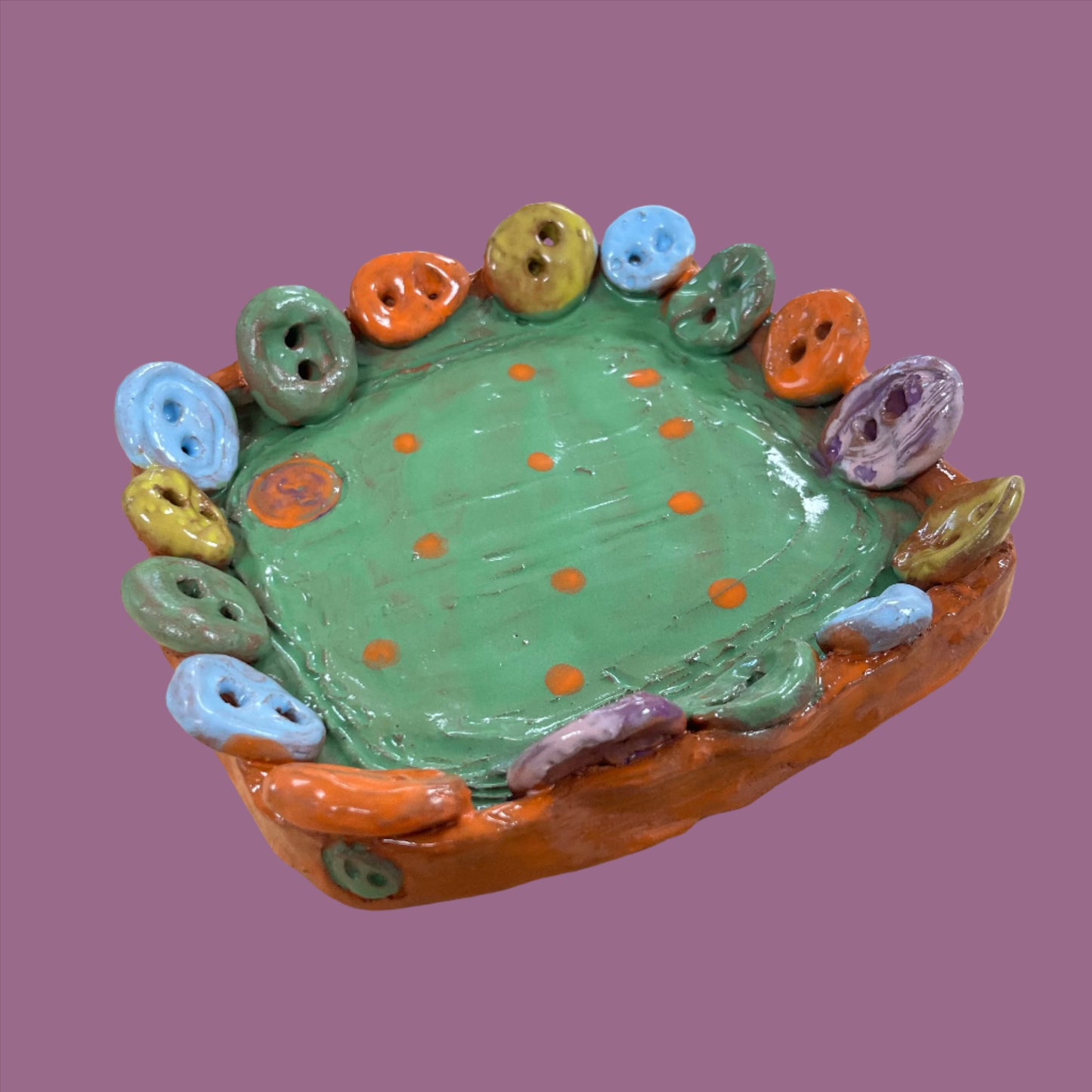 Ceramic Button Bowl