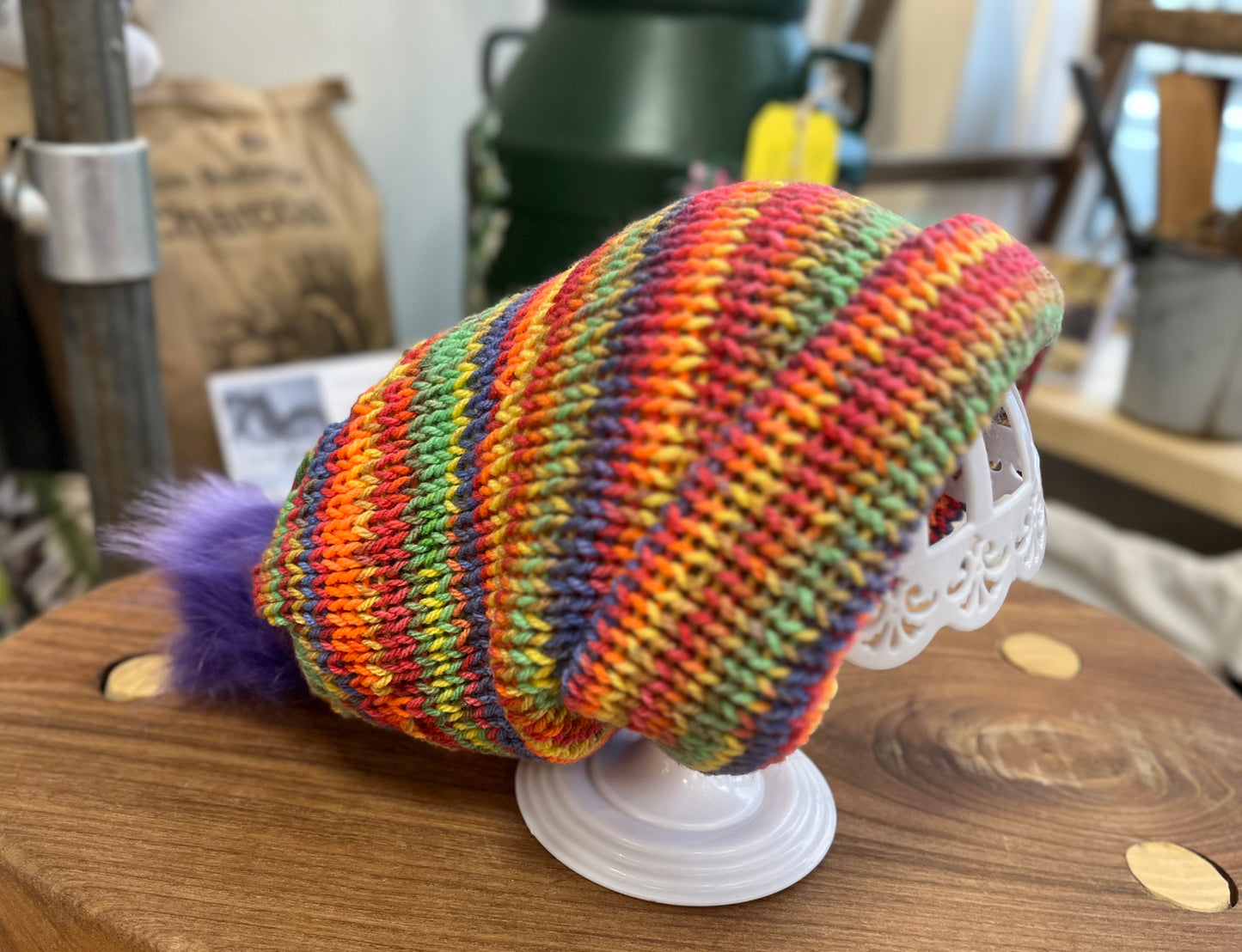 Knitted Pom-Pom Hats