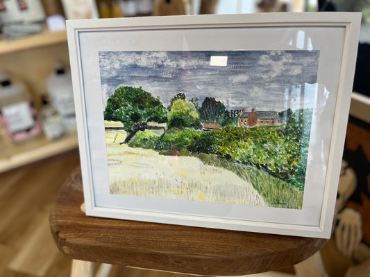 Rural Leicestershire- Acrylic Painting