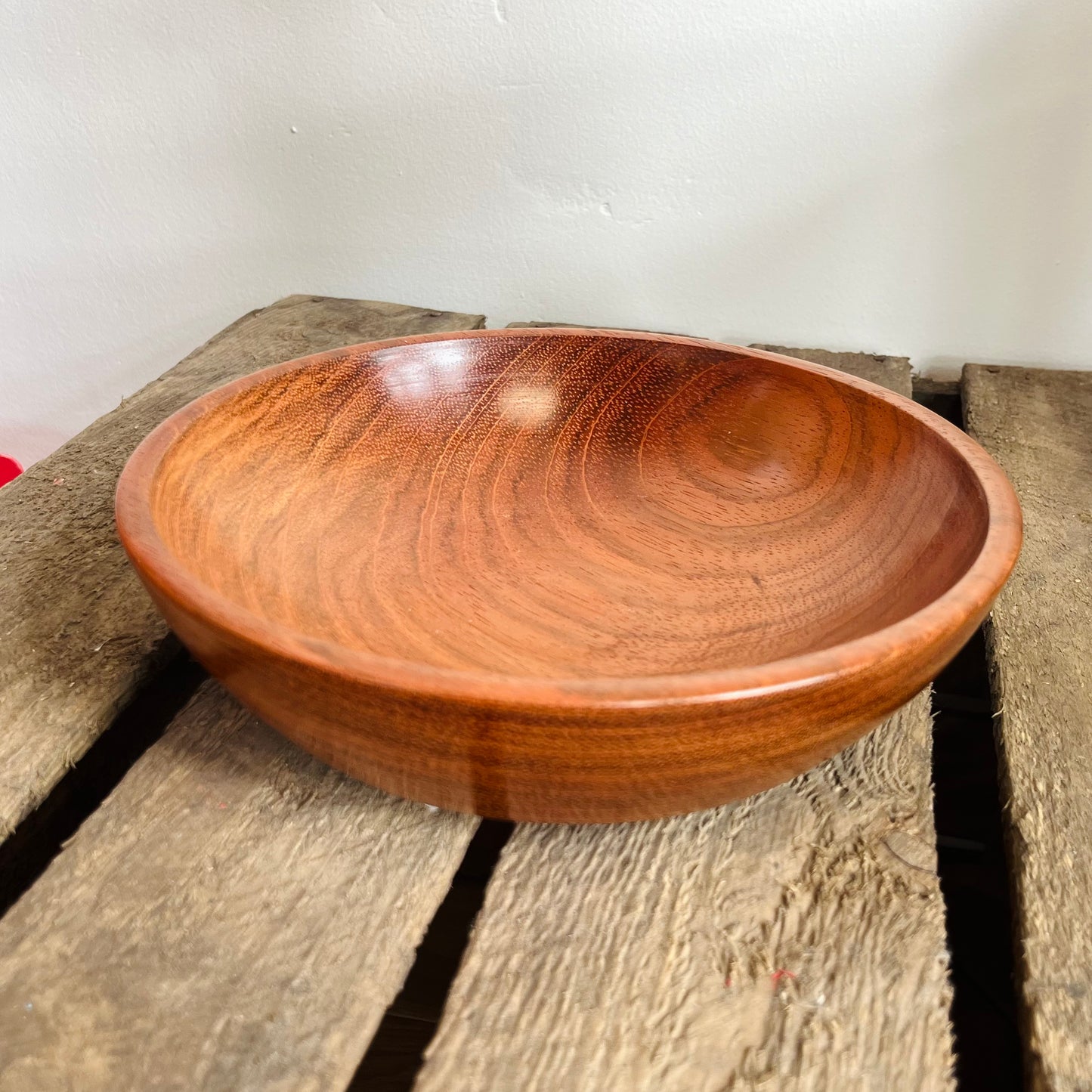 Zebrano wood bowl