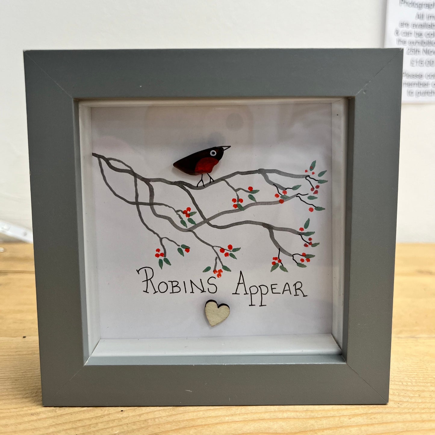 ‘Robins Appear’ - Sea Glass Art