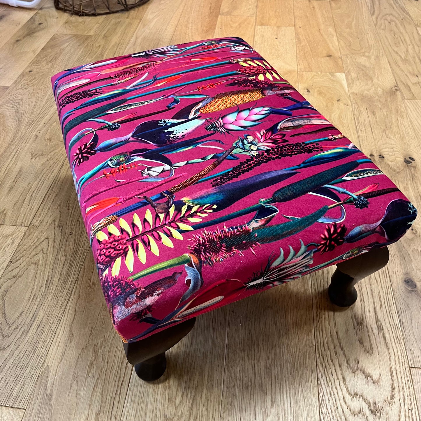 Velvet Foot Stool