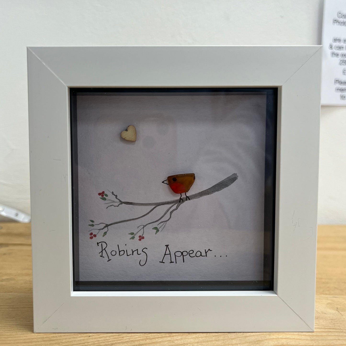 ‘Robins Appear’ - Sea Glass Art