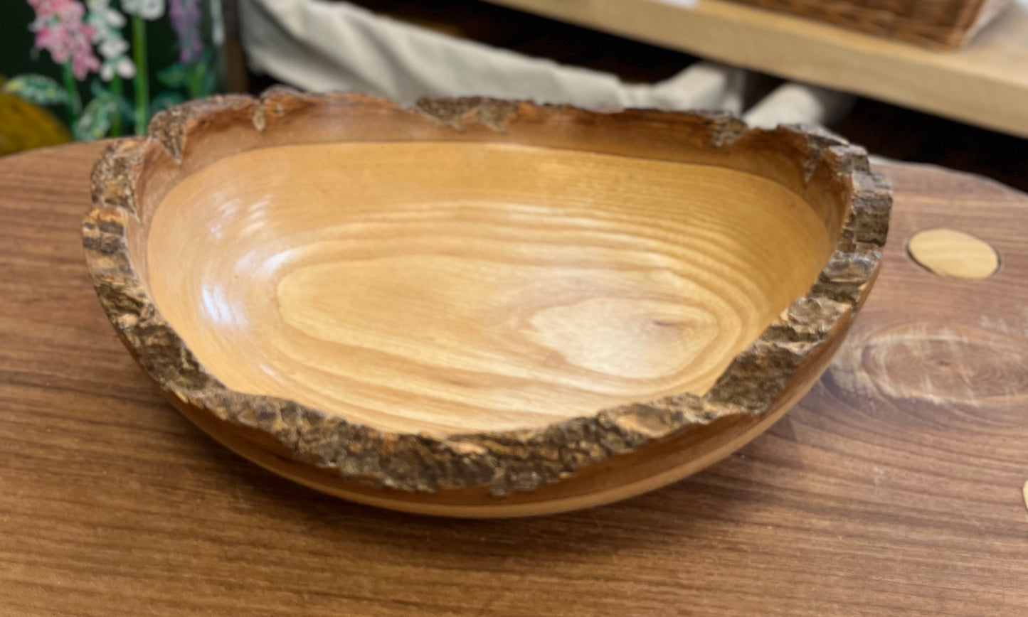 Rough-Edged Wood Bowl