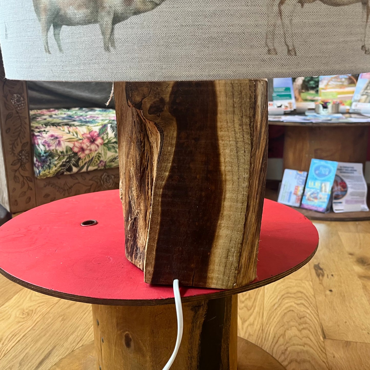 Chunky Oak Lamp Base