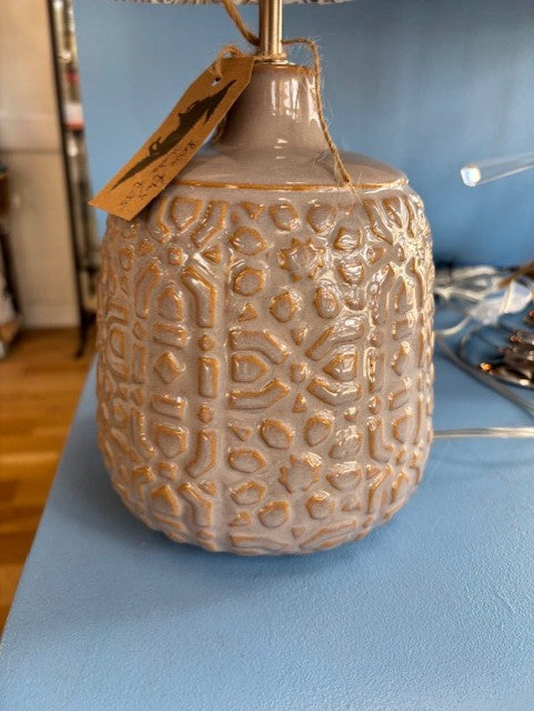 Grey Ceramic Lamp Base