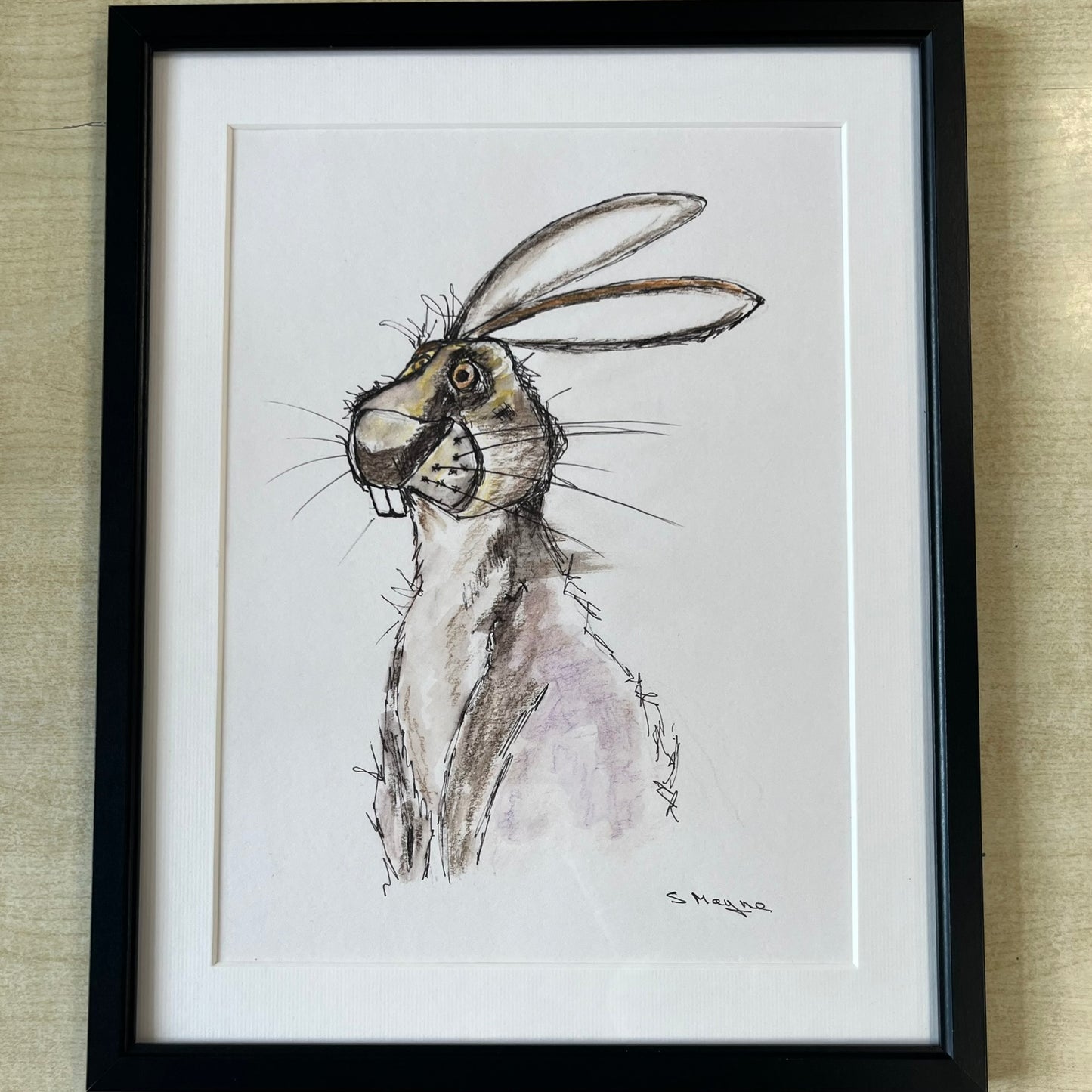 Hare - Pen & Wash Drawing