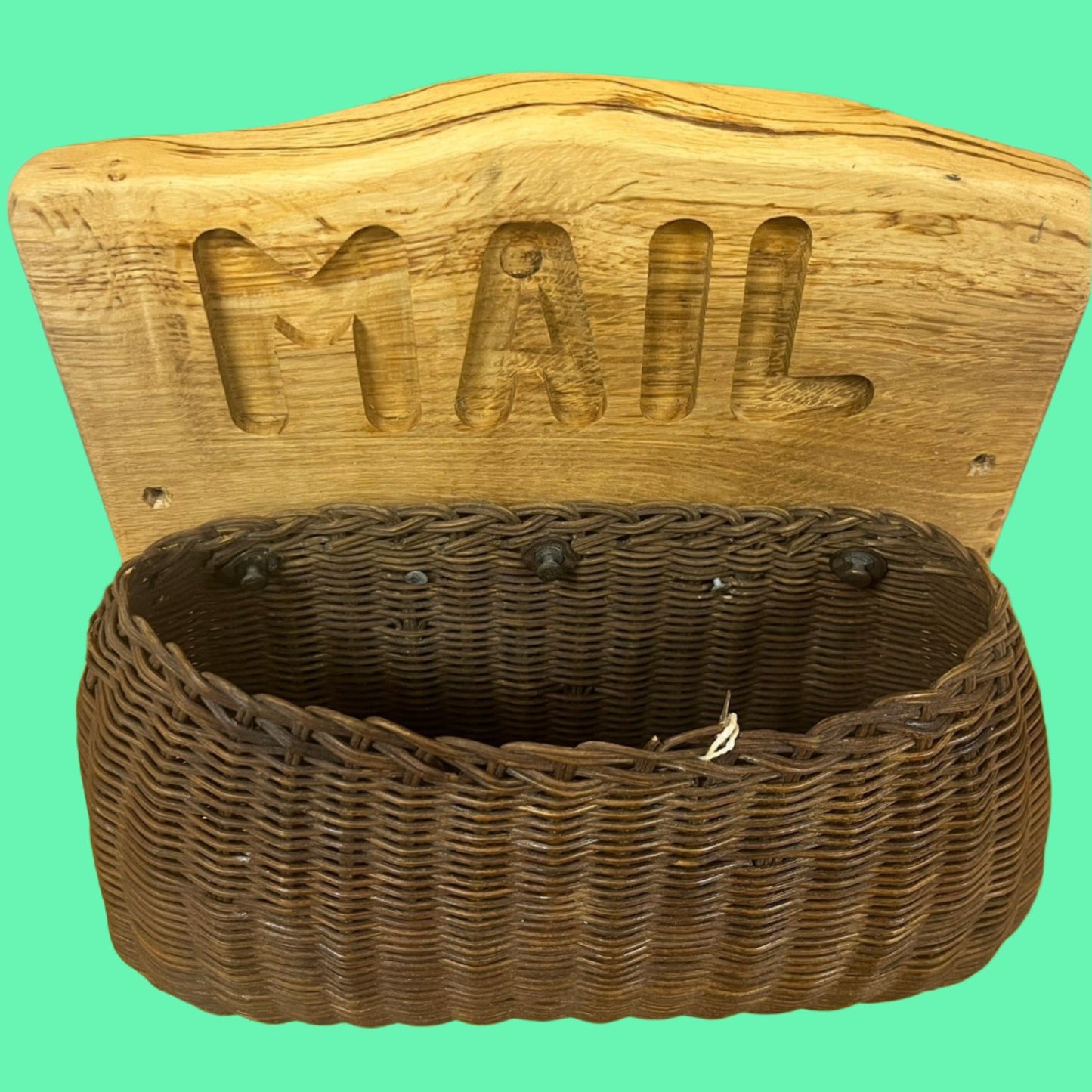 Wicker Mail Holder