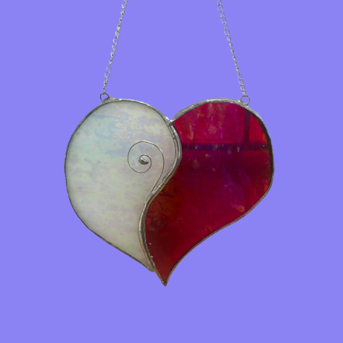 Stained Glass Hanging Heart