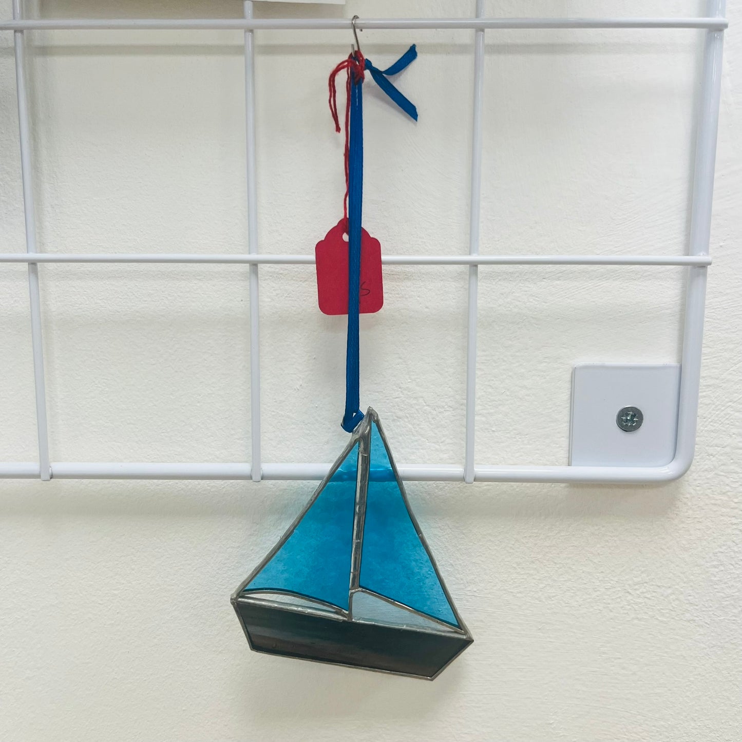 Stained Glass Hanging Boat