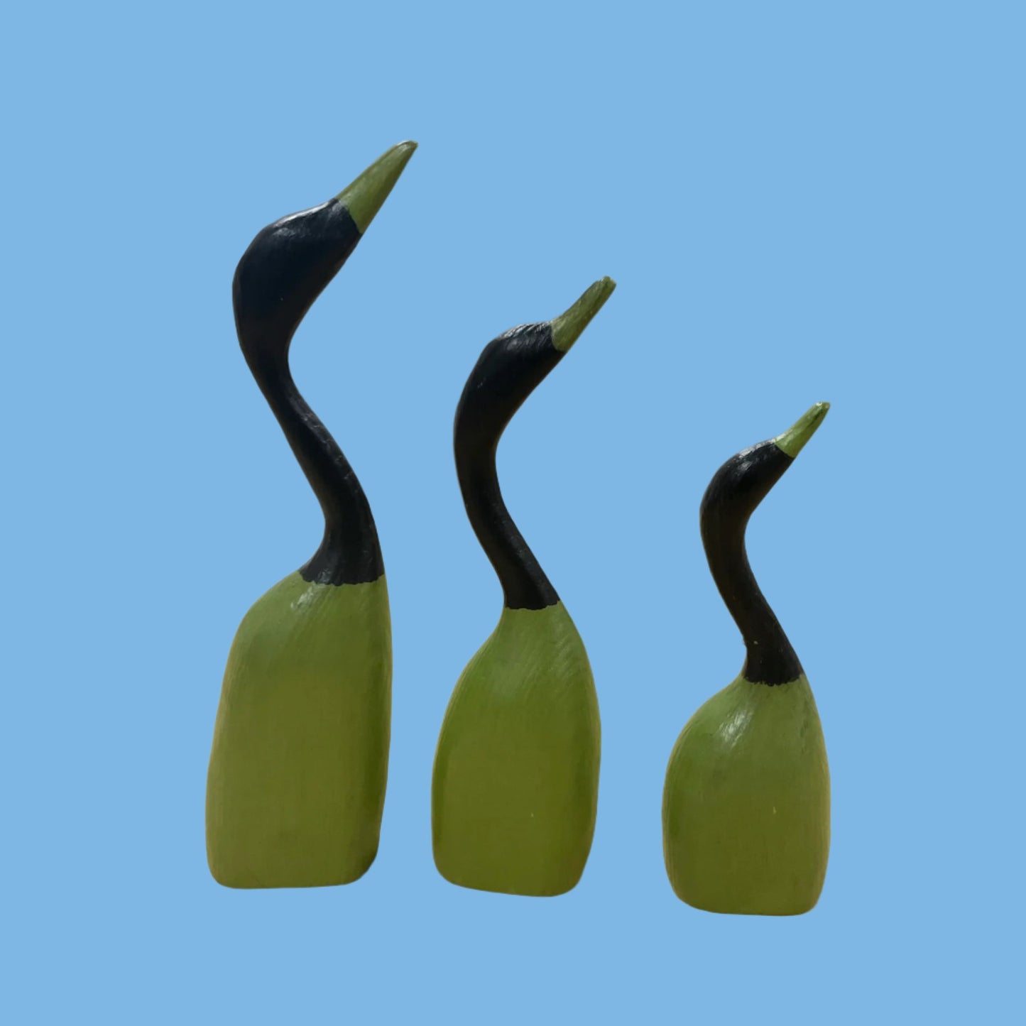 Set of 3 Wooden Geese