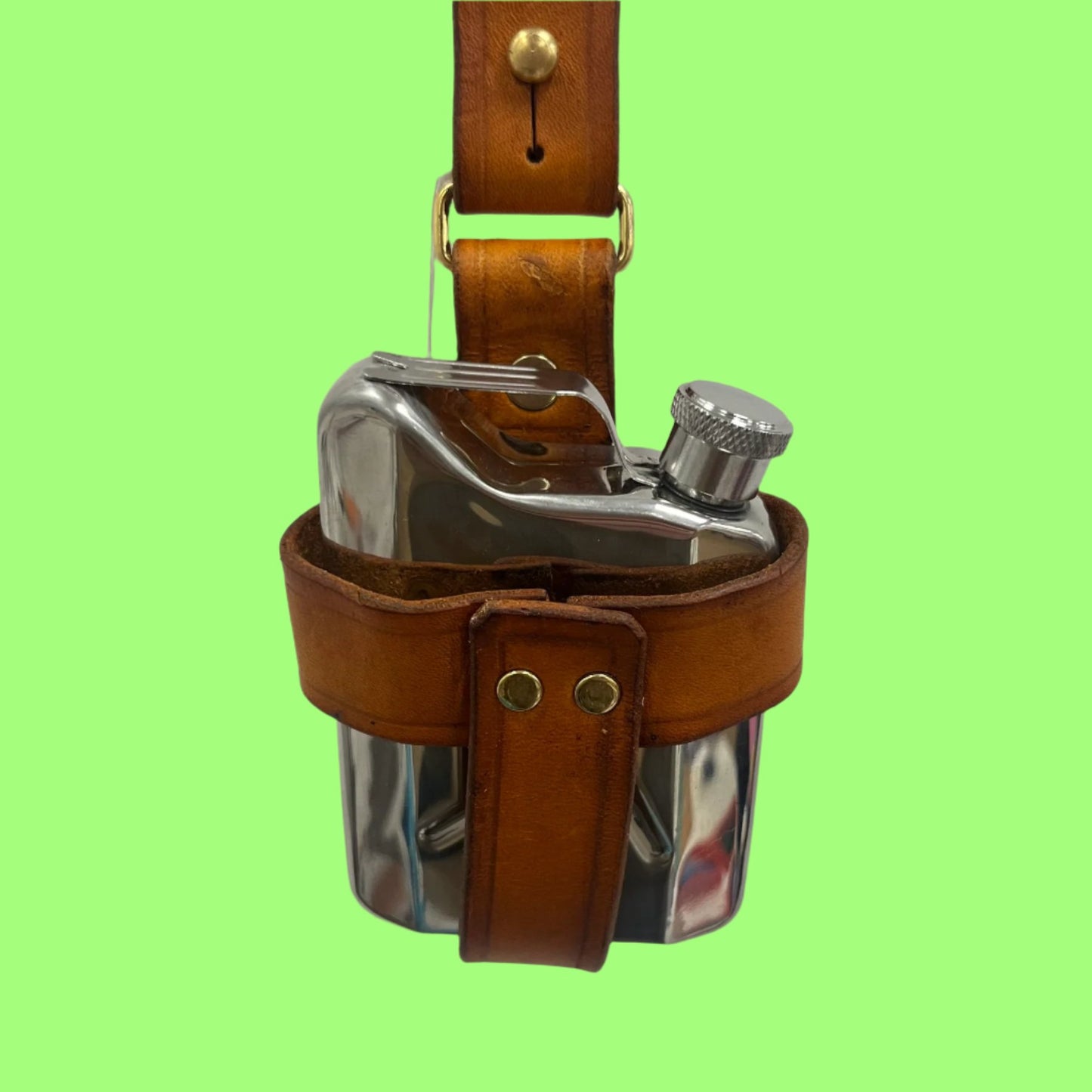 Flask and Leather Holster