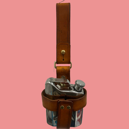 Flask and Leather Holster