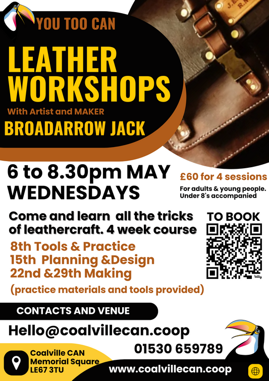 Leathercraft Workshops with Broadarrow Jack