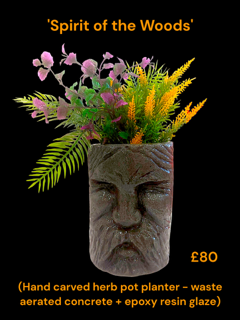 'Spirit of the Woods' - Sculpted Planter