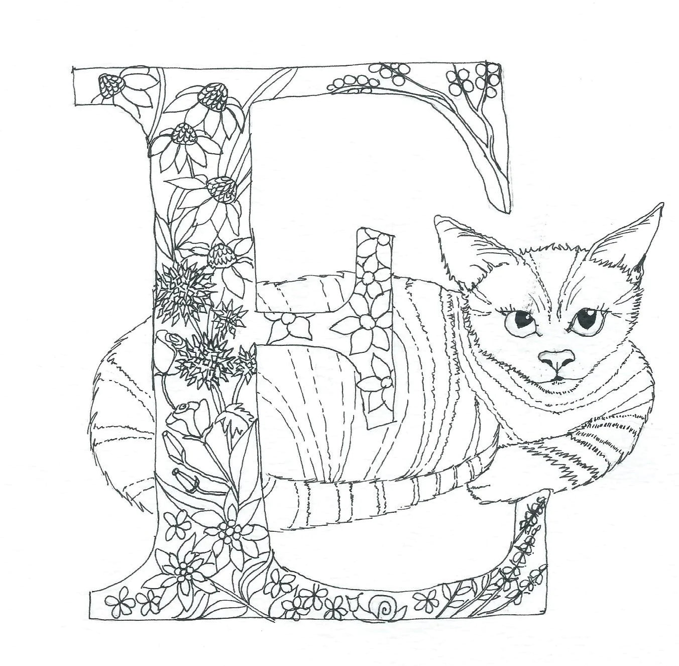 'Holly and the Cross-Stitch Cats' - A Storybook Colouring Experience for Children and Grown-ups